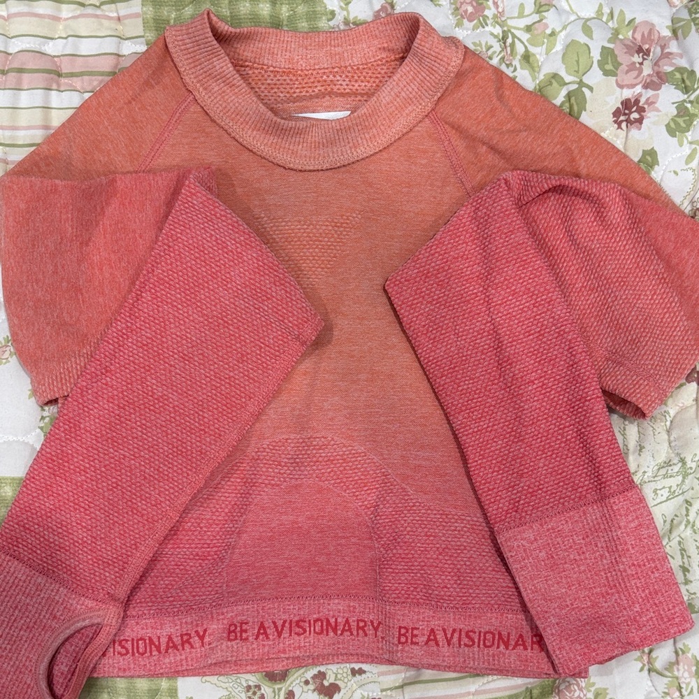 Gymshark Pink and Red Sweater